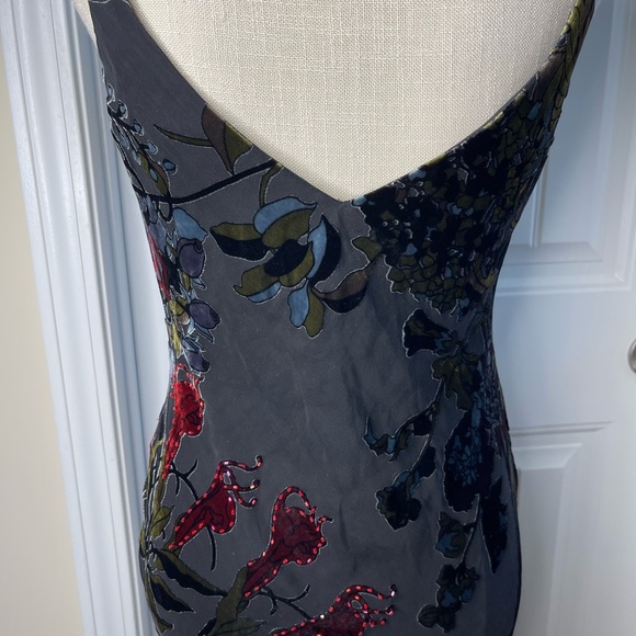 1990’s SILK VELVET ALEX EVENINGS MAXI DRESS SIZE 6P - Picture 7 of 15